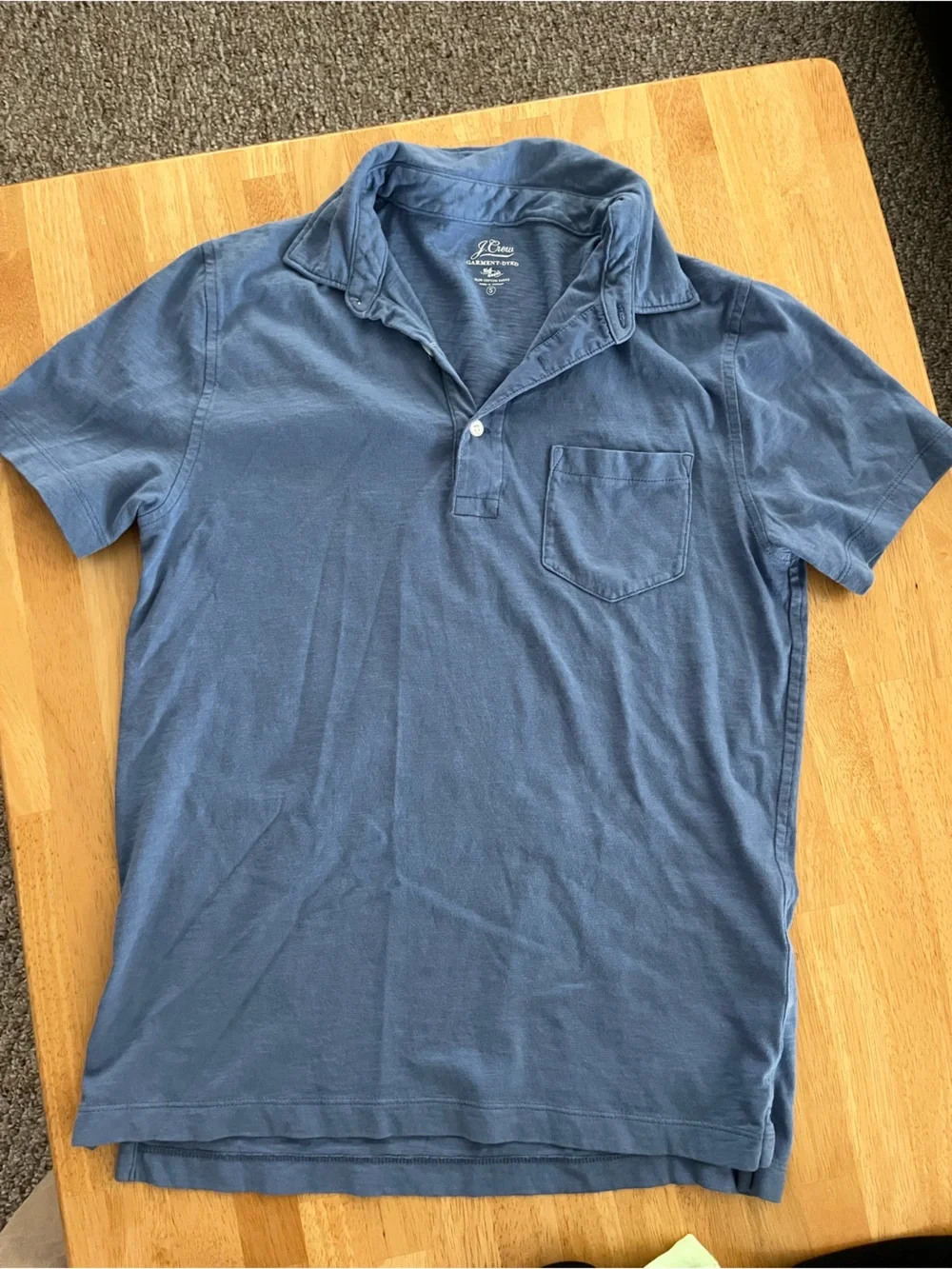 J. Crew Men's Polo in Dusty Blue